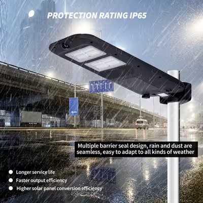 KCD Solar Garden Light IP65 Waterproof High Bright High Lumen All In One Outdoor 60w 100w 400w Solar LED